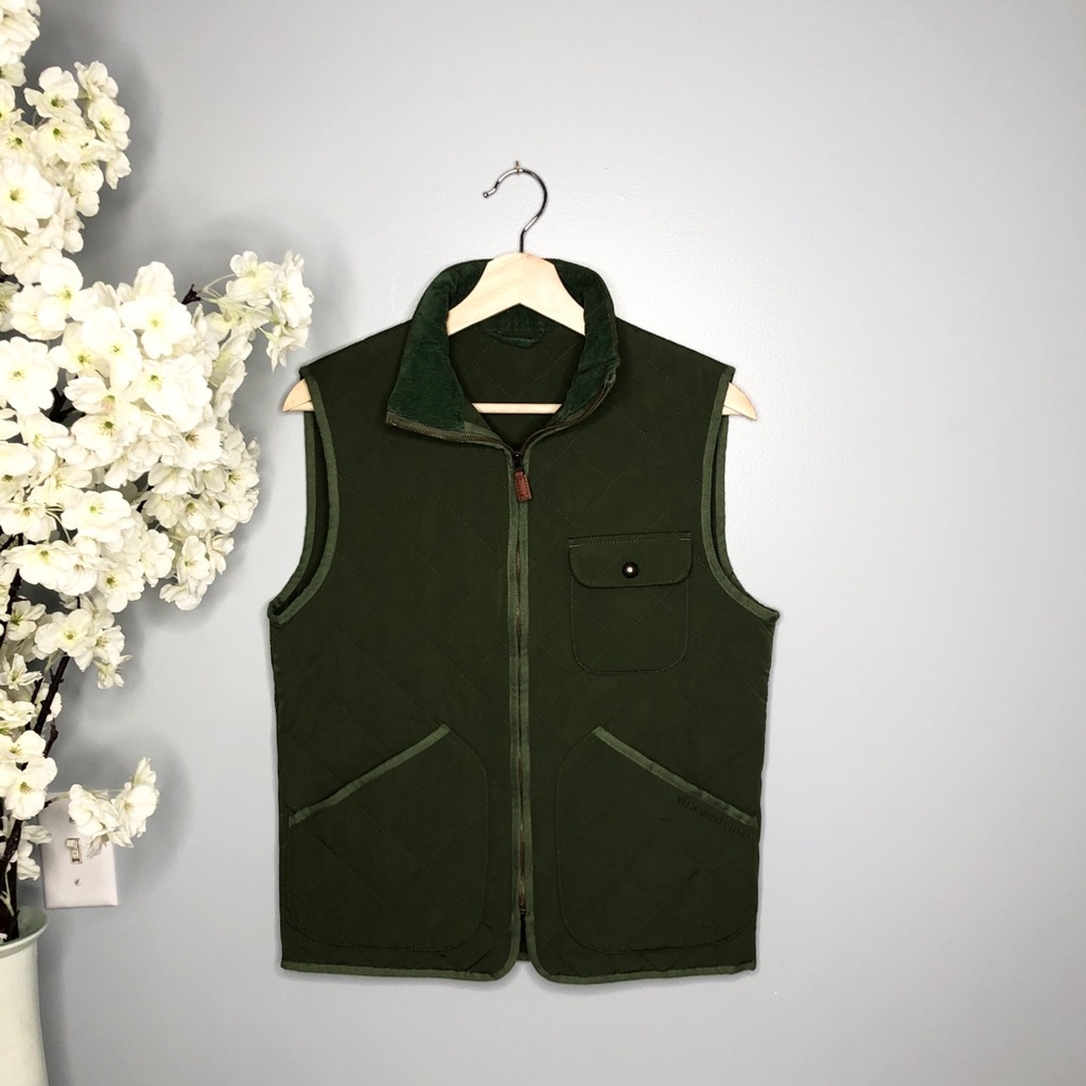 Hunter Green Quilted Vineyard Vines Vest